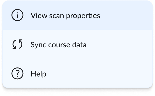 How do I access the Scan Properties view?