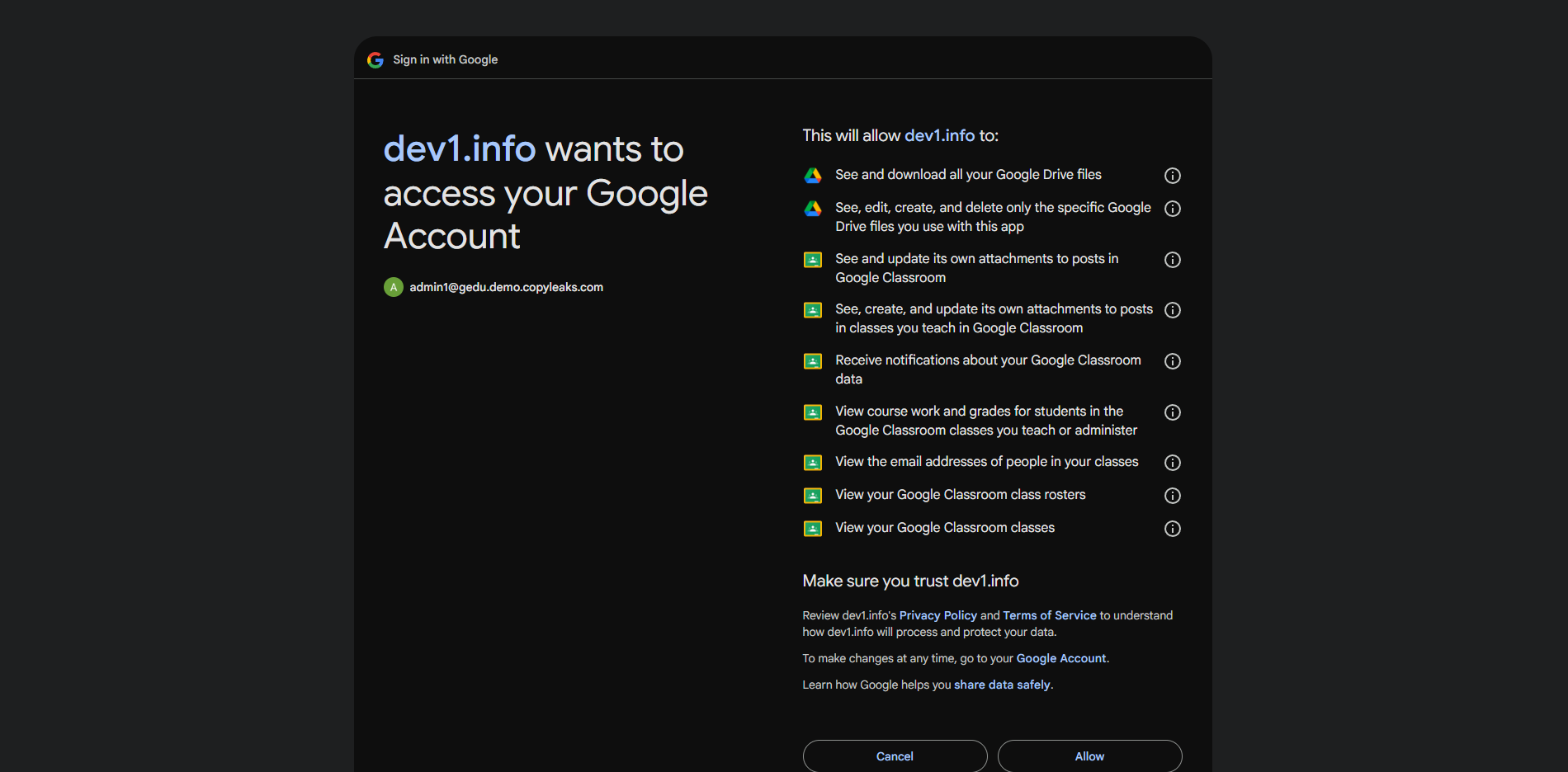 Google Classroom Integration Guide